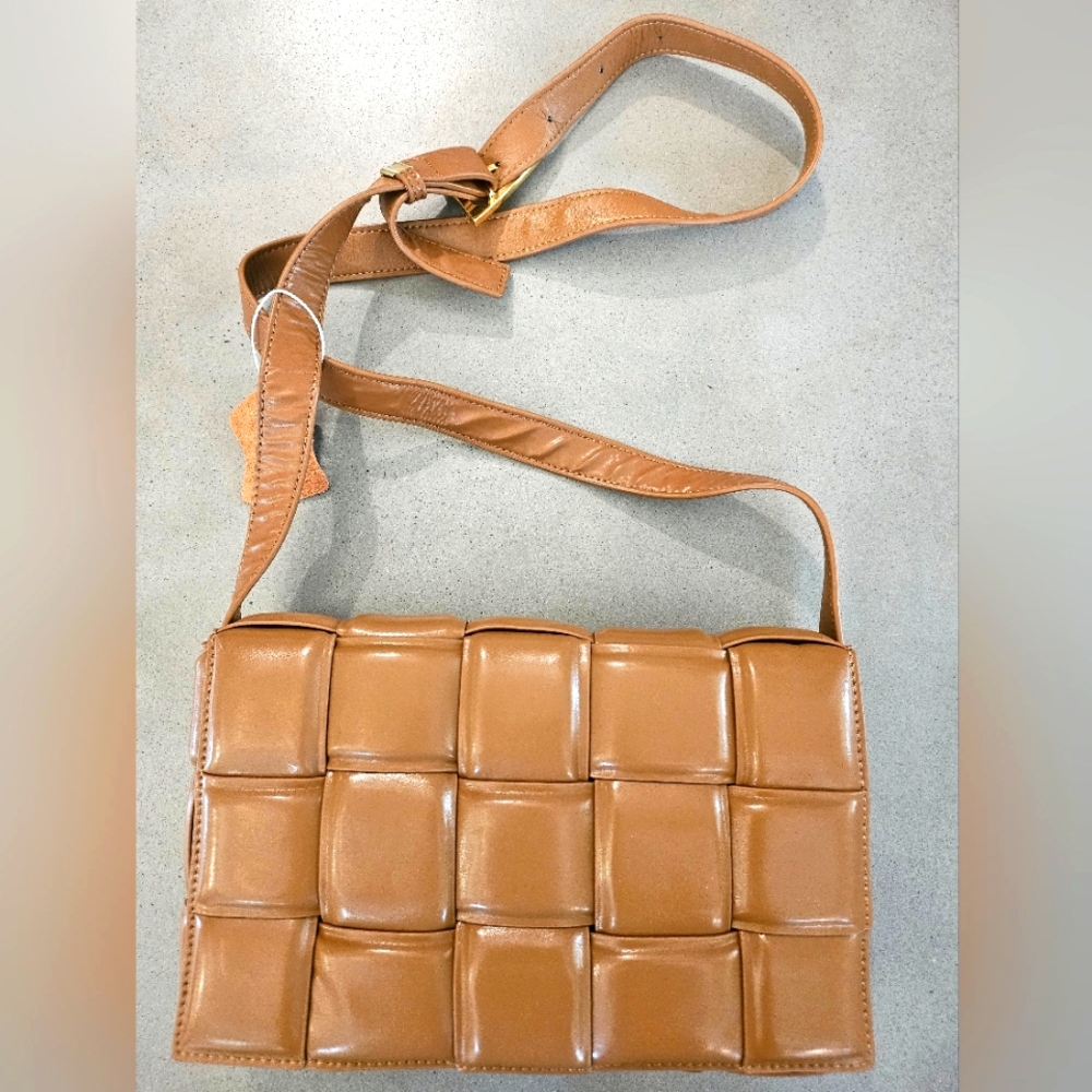 Unbranded Woven designer BV style clutch or shoulder bag